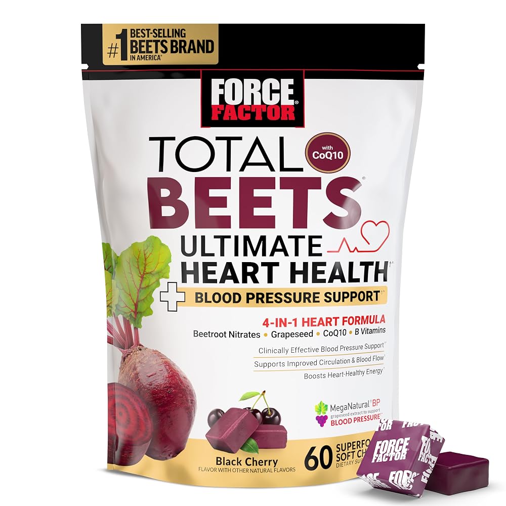 Force Factor Total Beets Ultimate Heart Health Blood Pressure Support