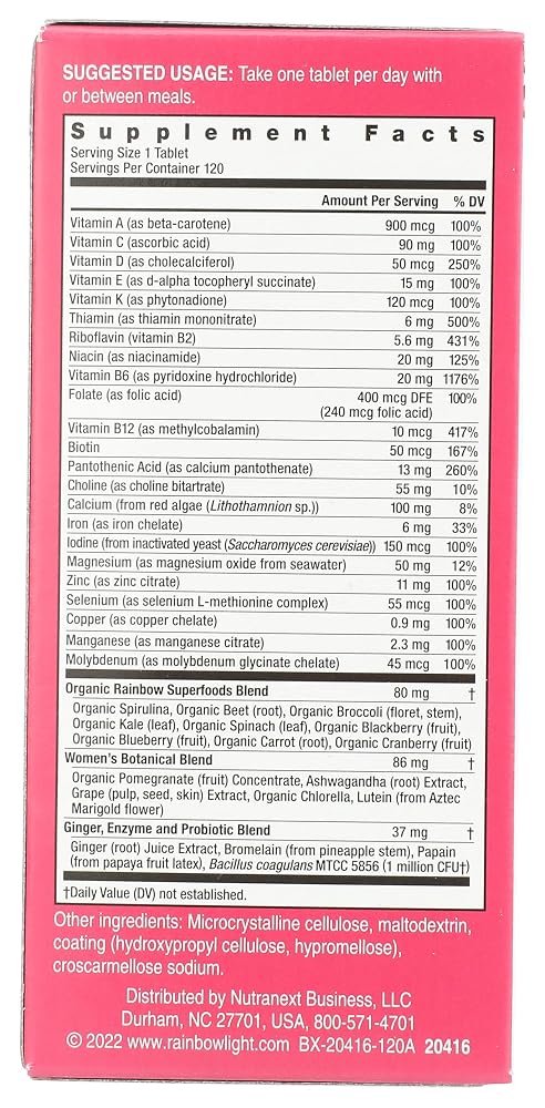Rainbow Light Women's One Multivitamin Powder - 120 Count - image 2