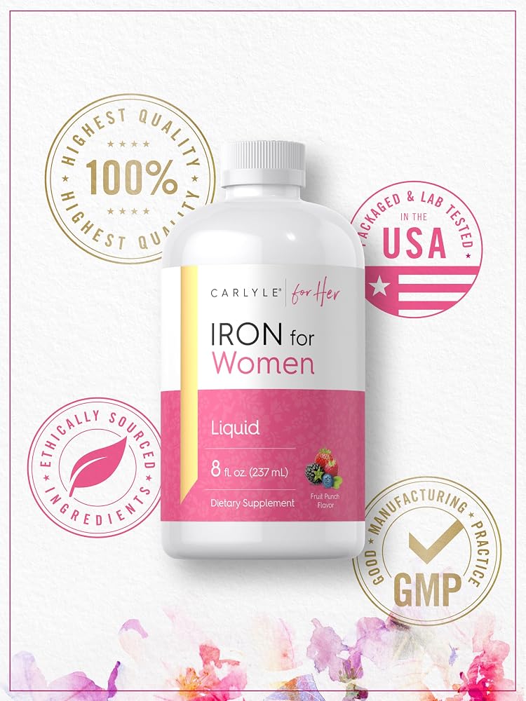 Carlyle Liquid Iron Supplement for Women - 8 fl oz - image 6