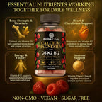 Prime Code Calcium Gummies with Magnesium Vitamin D3 K2 B12 - 60 Count - image 5