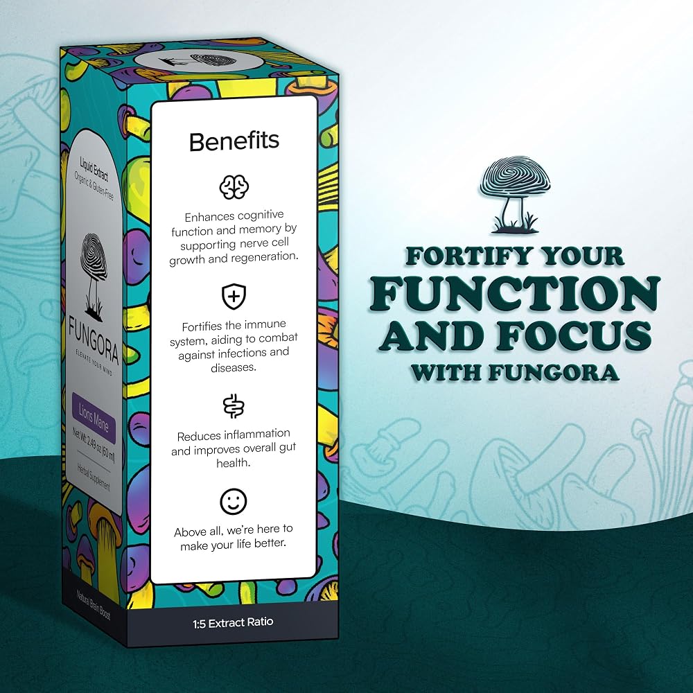 Fungora Lion's Mane Liquid Extract for Memory & Focus - 2 FL OZ - image 3