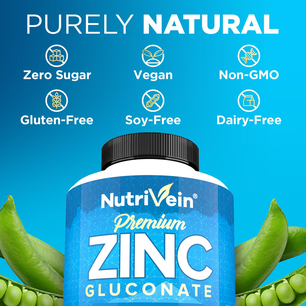 Nutrivein Premium Zinc - High-Absorption Zinc Supplements