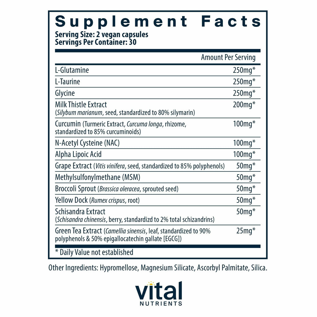 Vital Nutrients Detox Formula - 60 Capsules - image 2