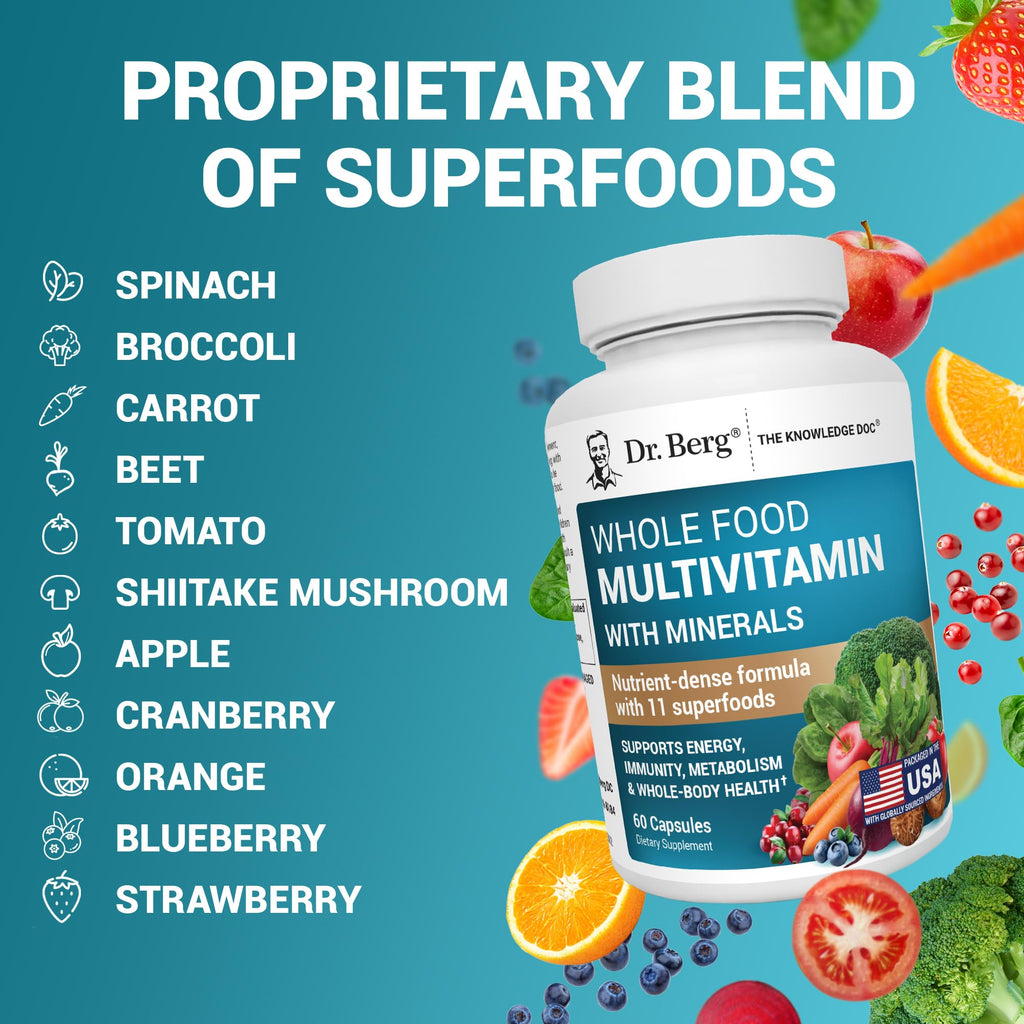 Dr. Berg Nutritionals Whole Food Multivitamin - 60 Capsules - image 7