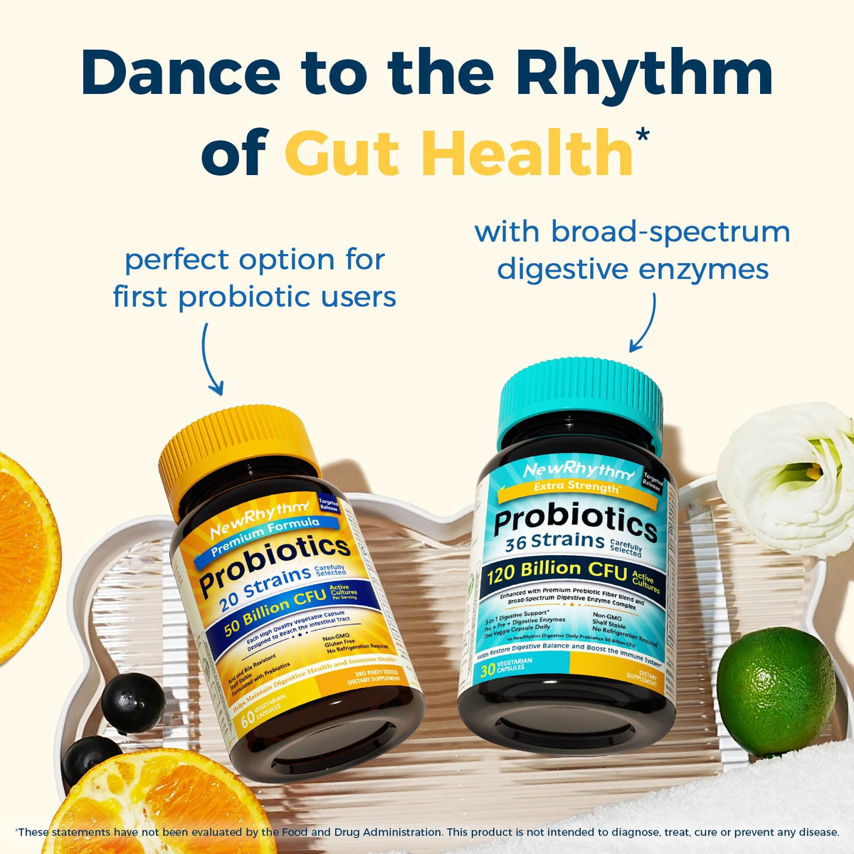 NewRhythm Probiotics 50 Billion CFU 20 Strains - 60 Capsules - image 7