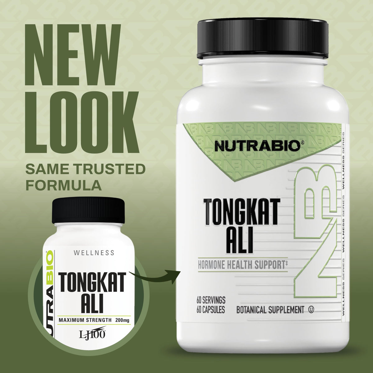 NutraBio Tongkat Ali Longjack 200mg - 60 Capsules - image 2