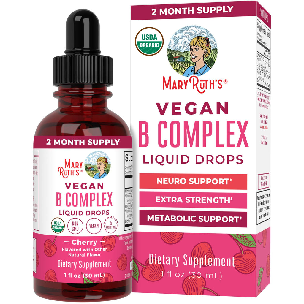 MARYRUTH'S Organic Vitamin B Complex Liquid Drops - 1 Fl Oz