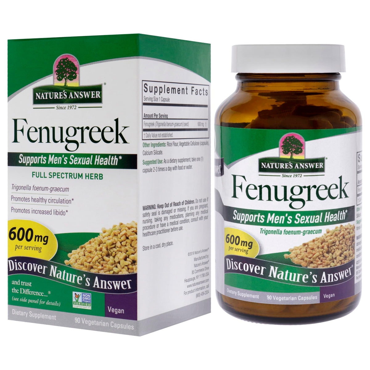 Nature's Answer Fenugreek Seed Supplement - 90 Capsules - image 4