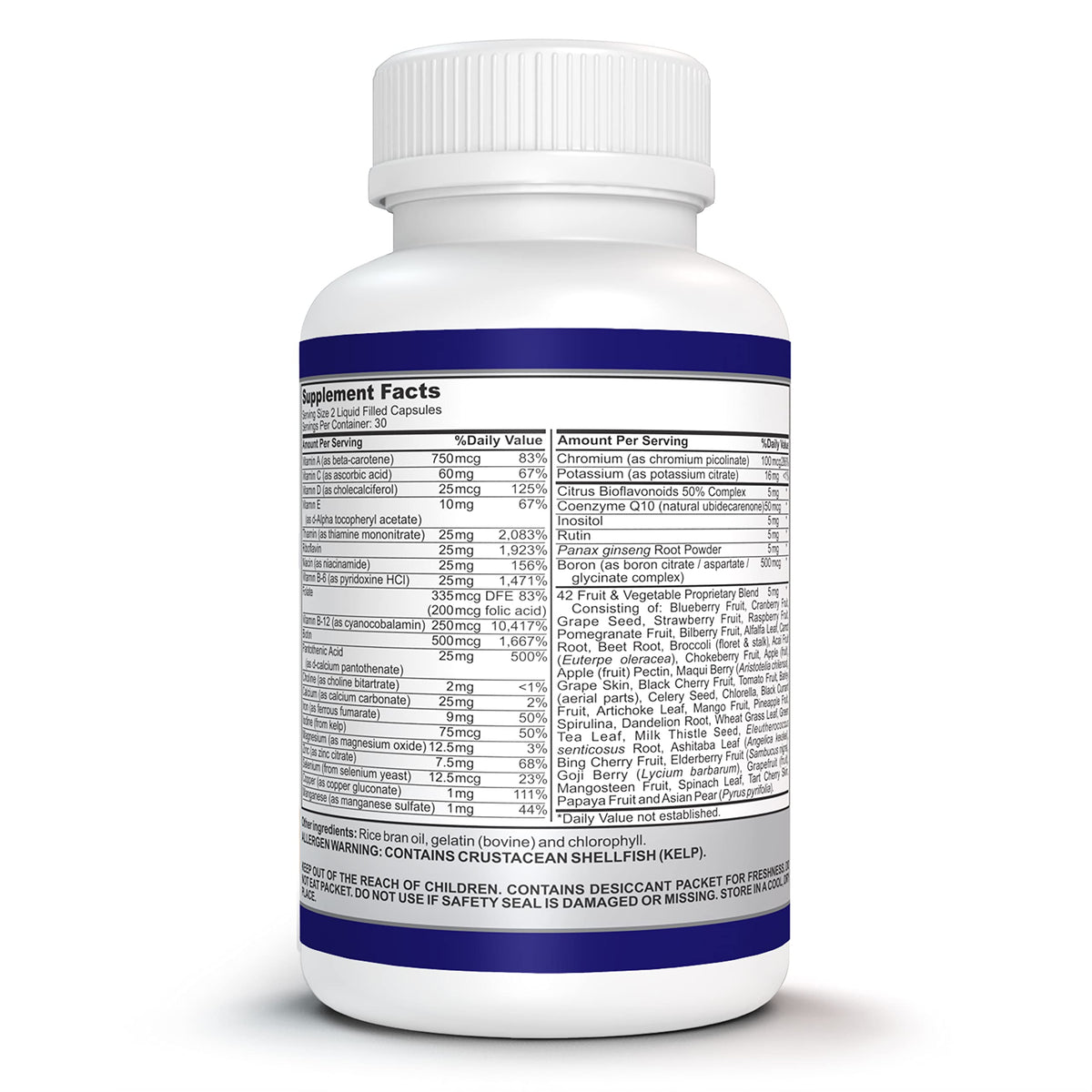 O!VITA Liquid Multivitamin Complete - 60 Vegan Capsules - image 4