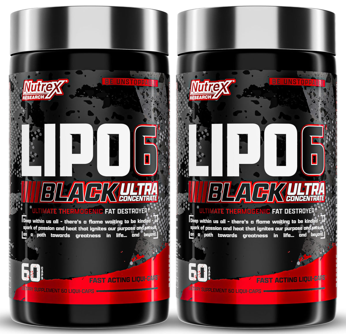 Nutrex Research Lipo-6 Black Ultra Concentrate Fat Burner - 120 Capsules