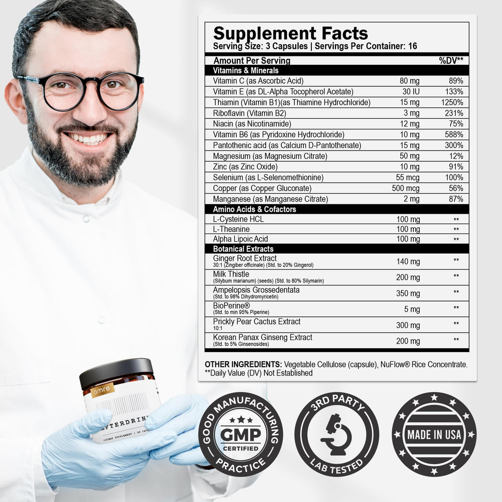 AfterDrink Restore Pills with Milk Thistle & DHM - 48 Capsules - image 3