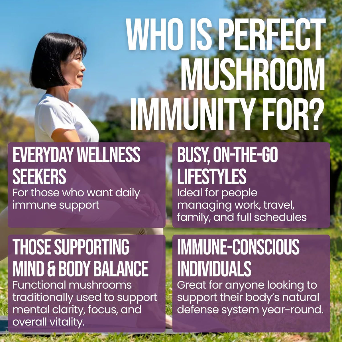Perfect Supplements Mushroom Immunity - 90 Capsules - image 5