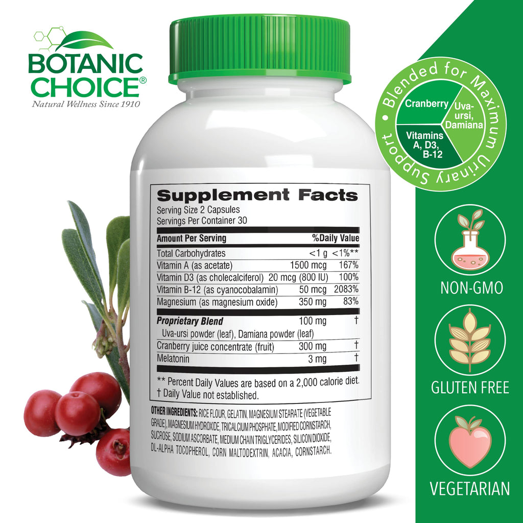 Botanic Choice Pro-Advanced Urinary Formula Bladder Supplement - 60 Capsules - image 2