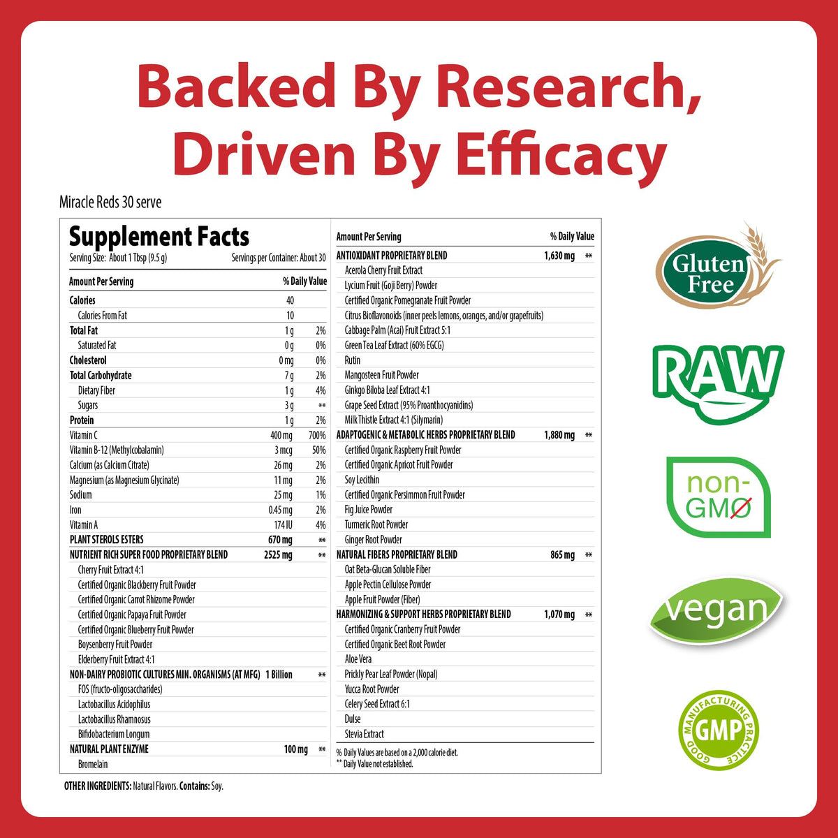 MacroLife Naturals Miracle Reds Superfood