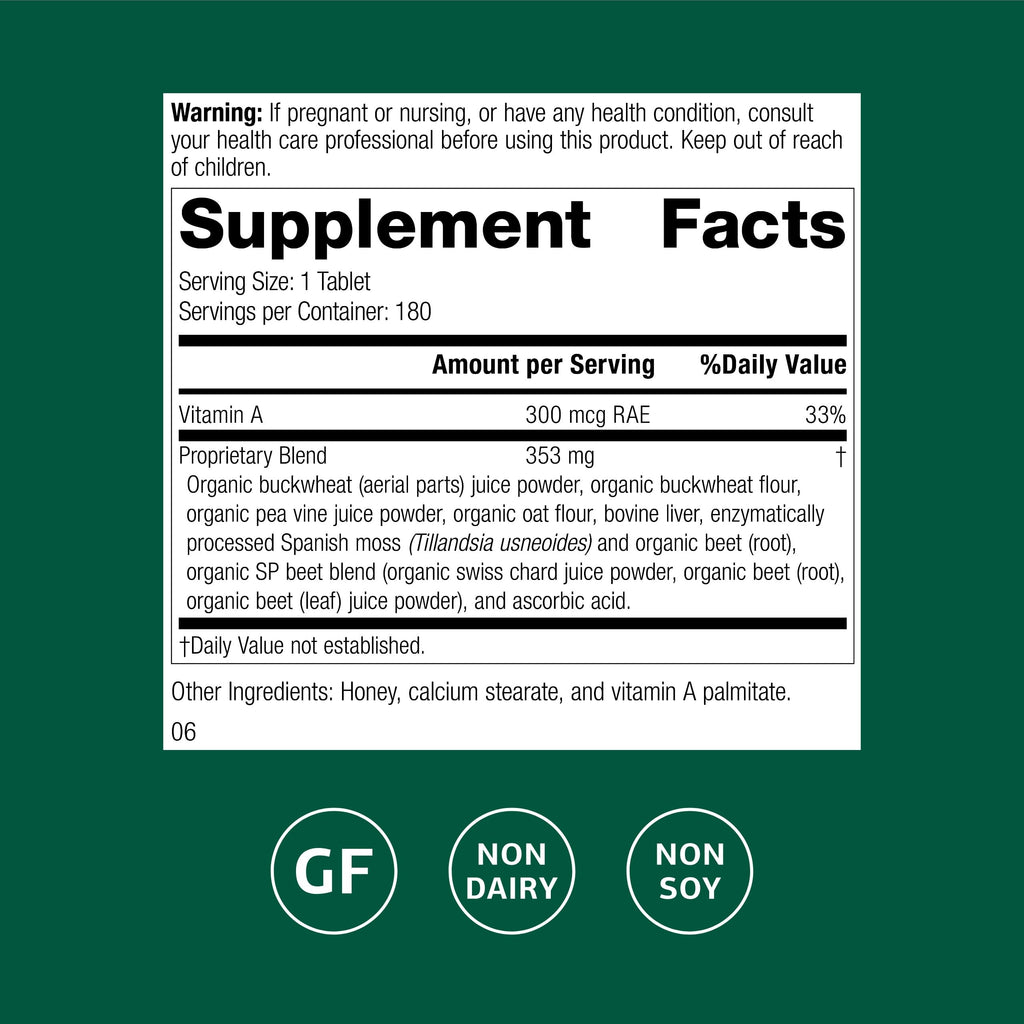 Standard Process Arginex Vitamin A Liver & Kidney Supplement - 180 Tablets - image 2