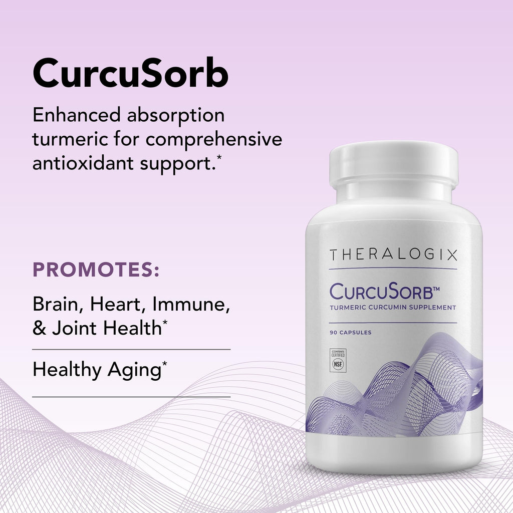Theralogix CurcuSorb Turmeric Curcumin Joint Support - 90 Capsules - image 3