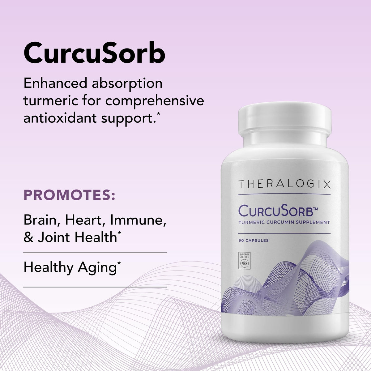 Theralogix CurcuSorb Turmeric Curcumin Joint Support - 90 Capsules - image 3
