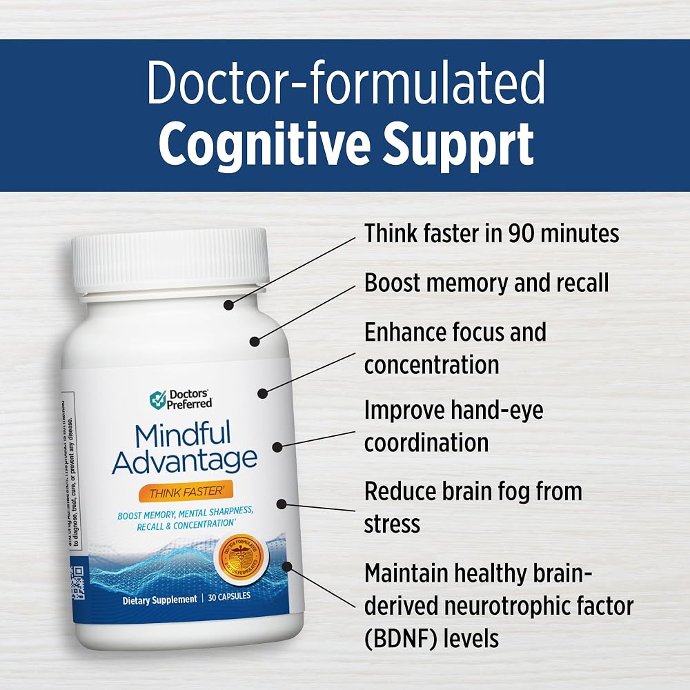 DOCTORS' PREFERRED Mindful Advantage Brain Supplements Memory Focus - image 2