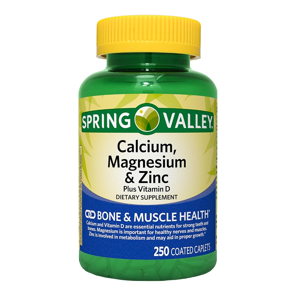 Sam's trade Spring Valley Calcium Magnesium Zinc Vitamin D3 - 250 Caplets - image 3