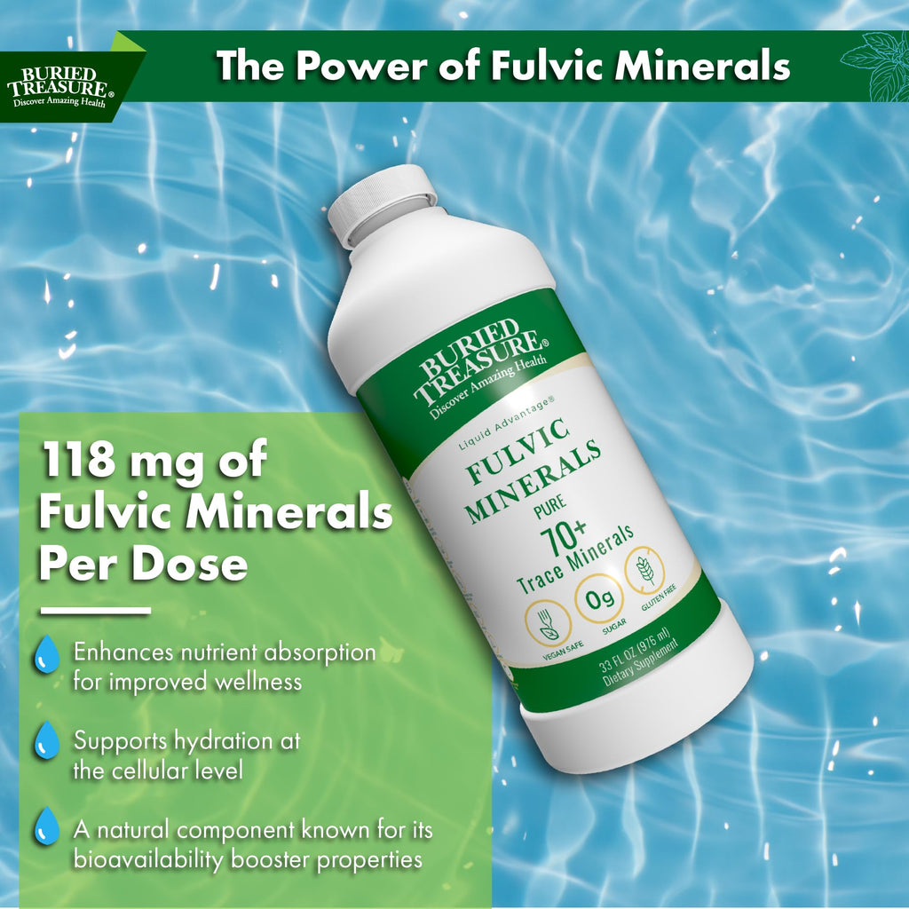 Buried Treasure Liquid Advantage Fulvic Minerals Pure - 33 fl oz - image 4