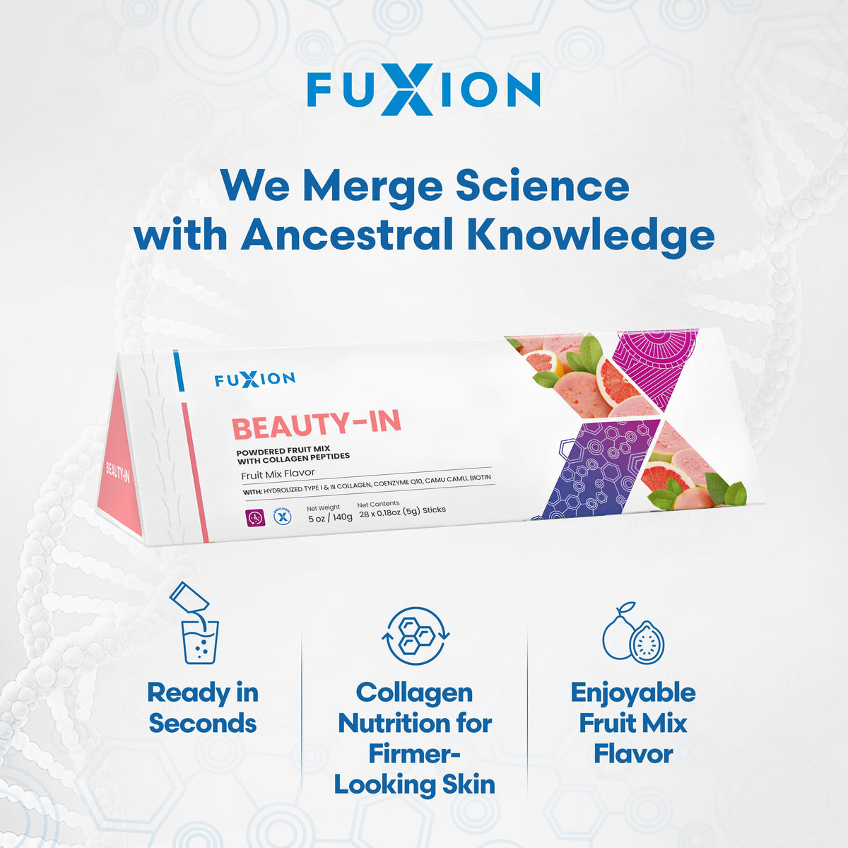 FuXion Beauty In Collagen Beauty Drink Guava - 28 Sticks - image 3