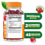 Lifeable Kids Biotin Gummies for Hair Growth 5000 mcg - 90 Count - image 2