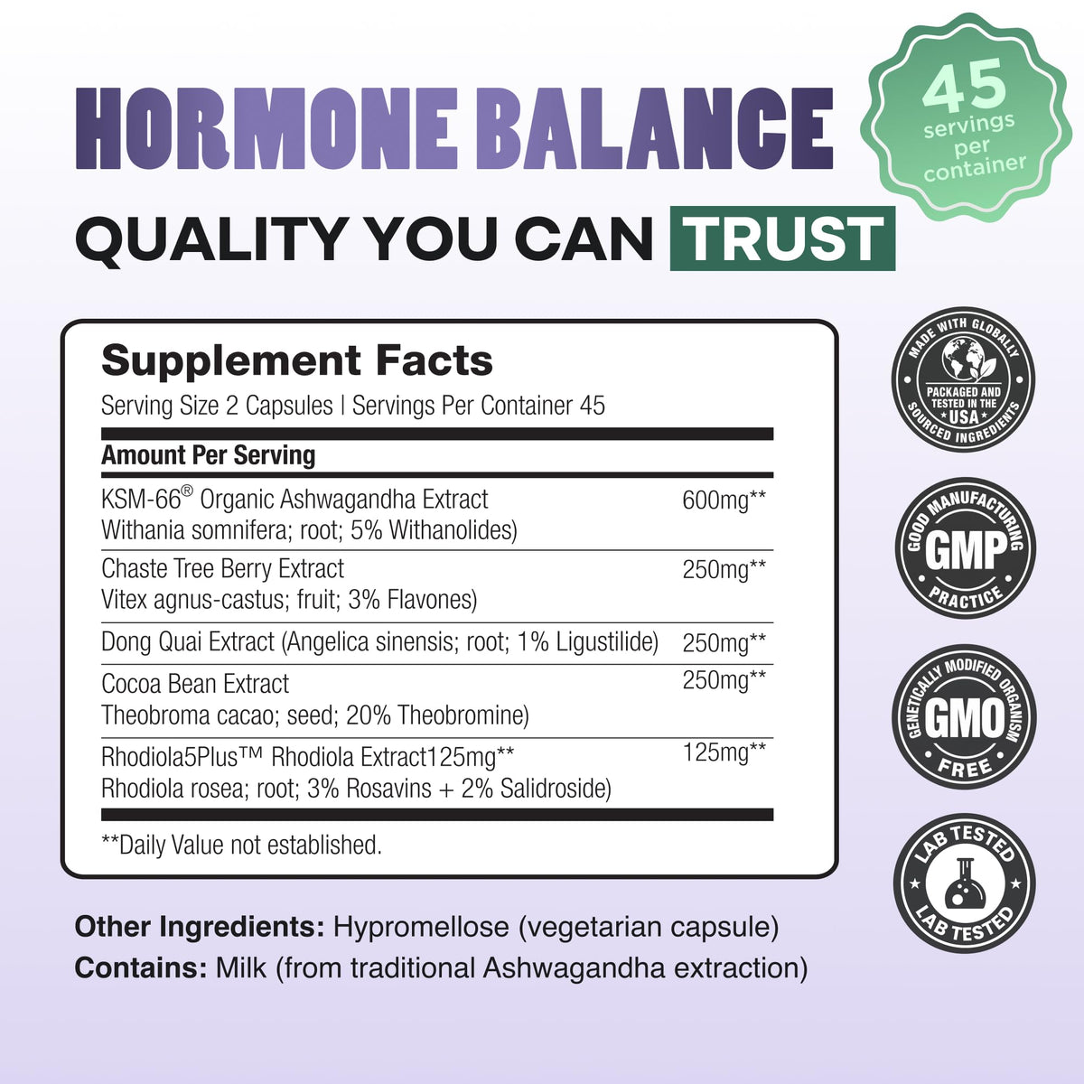 DailyNutra Hormone Balance for Women Supplement - 90 Capsules - image 4