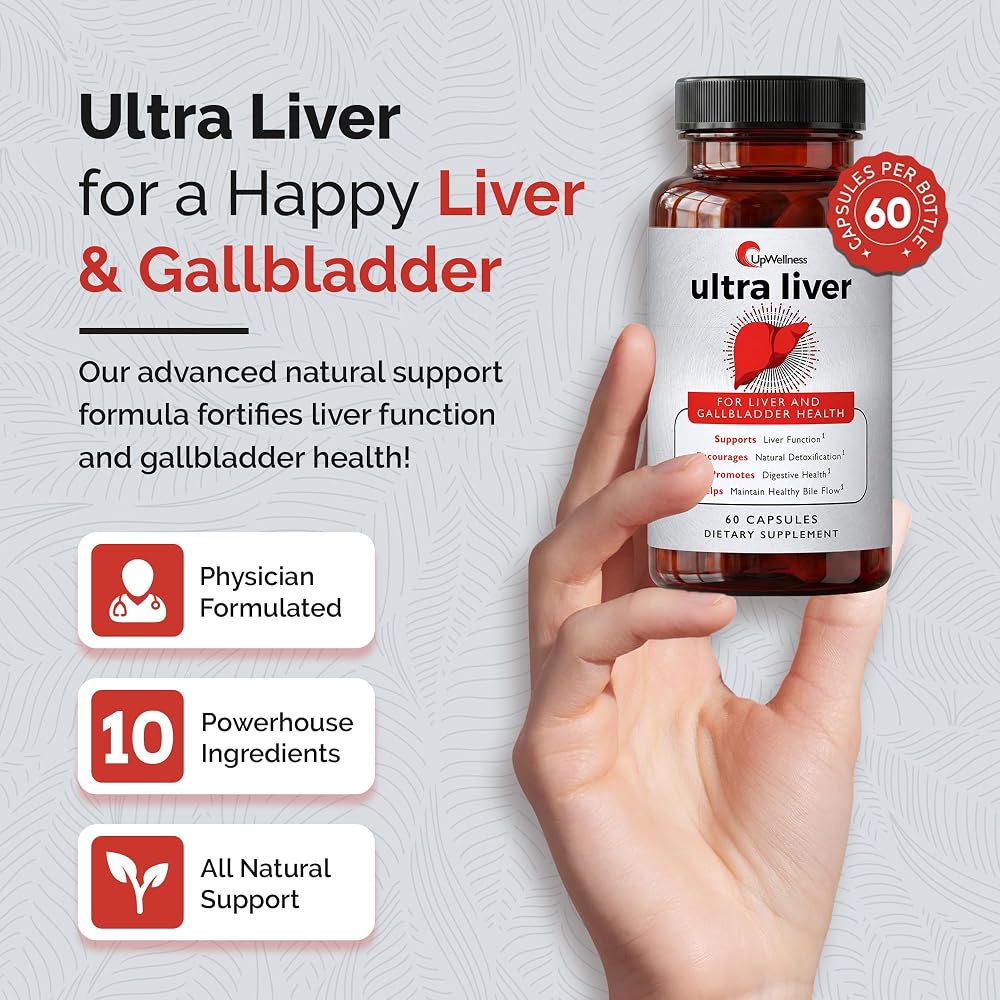 UpWellness Ultra Liver Supplement for Liver Support and Gallbladder