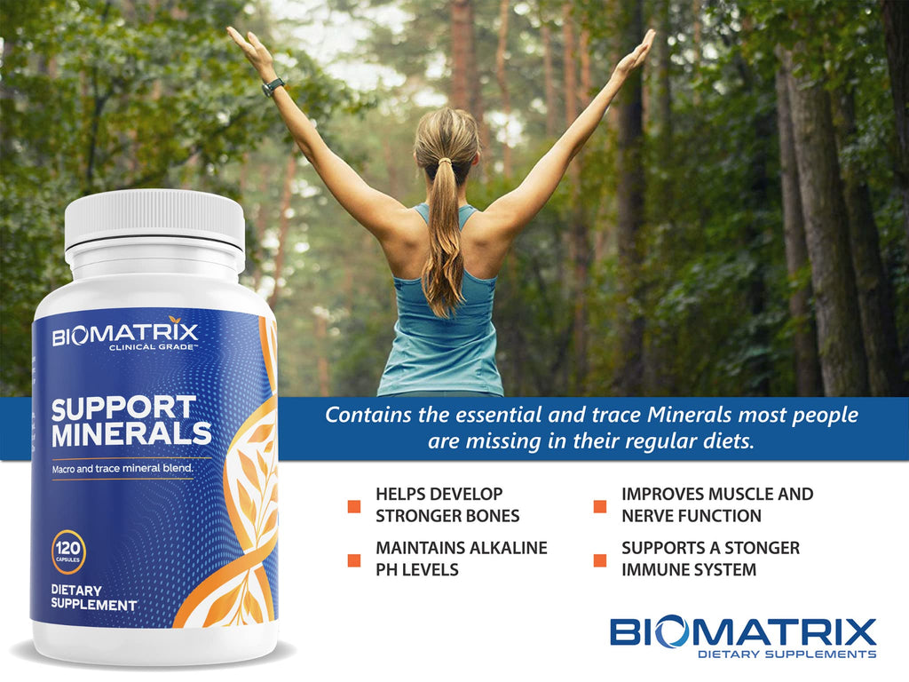 BioMatrix Chelated Mineral Supplement Iron-Free - 120 Capsules - image 4