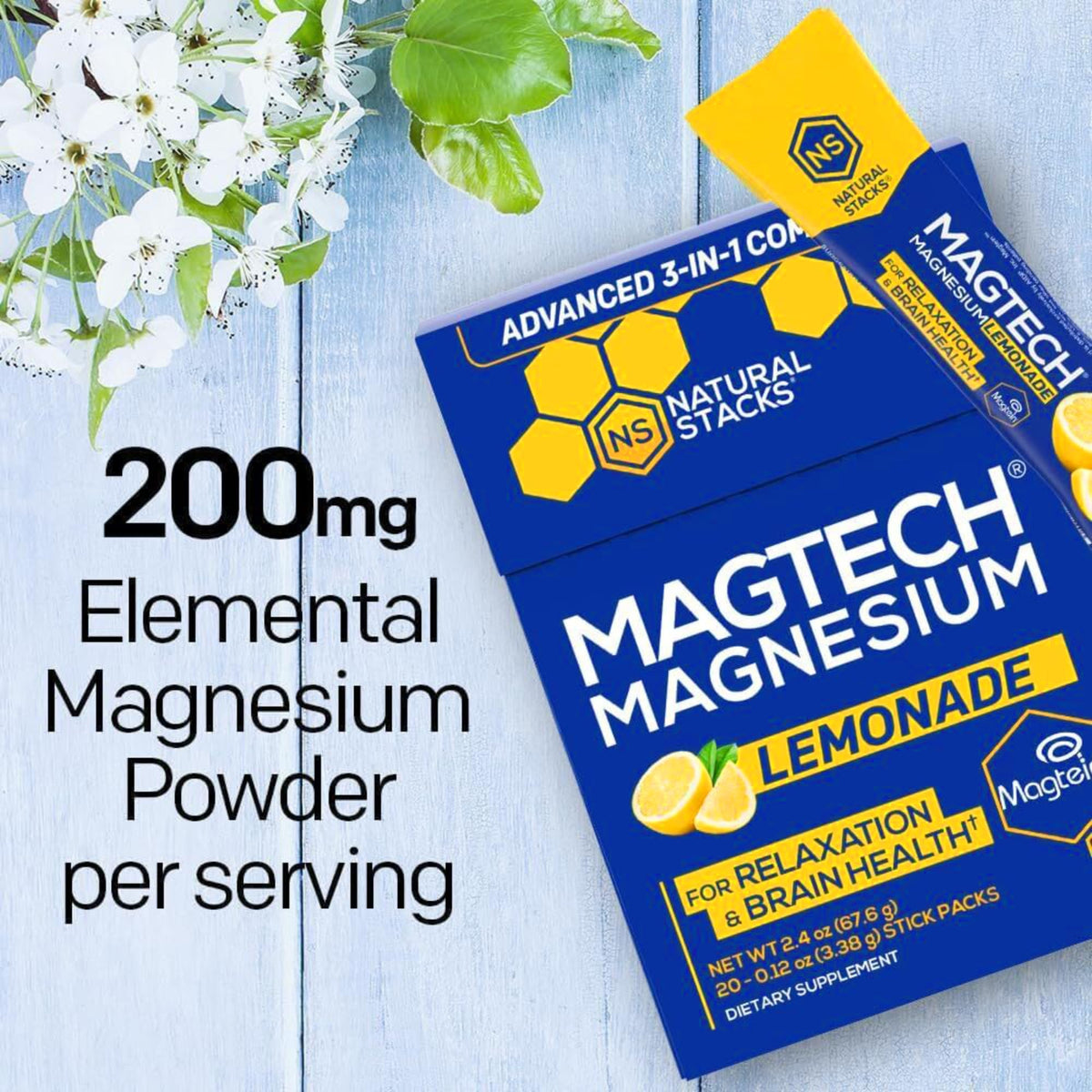 Natural Stacks MagTech Magnesium Complex Drink Mix - 20 Servings - image 5