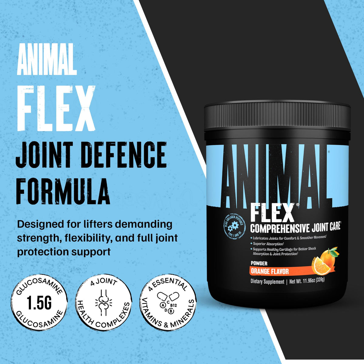 Animal Flex Joint Support Powder Orange - 30 Servings - image 2
