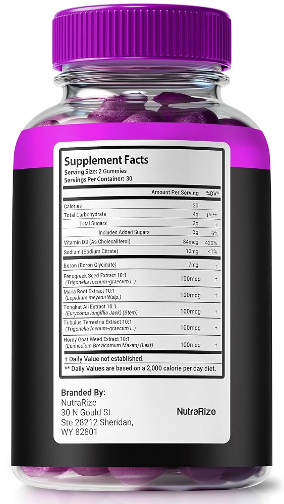 NutraRize Ciao Health Gummies for Men - 60 Gummies - image 2