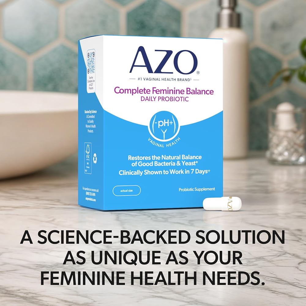AZO Complete Feminine Balance Vaginal Probiotics - 30 Capsules - image 4