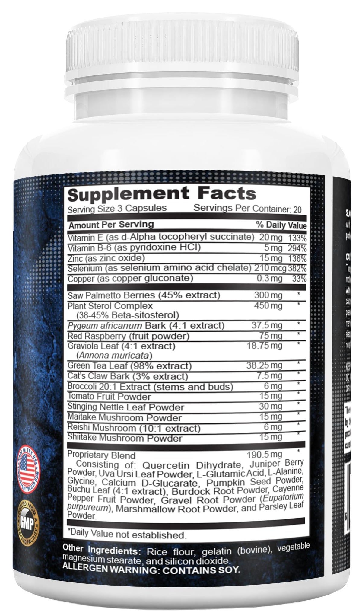 Herbal Nutrition Prostate Health Support with Beta Sterols - 120 Capsules - image 9