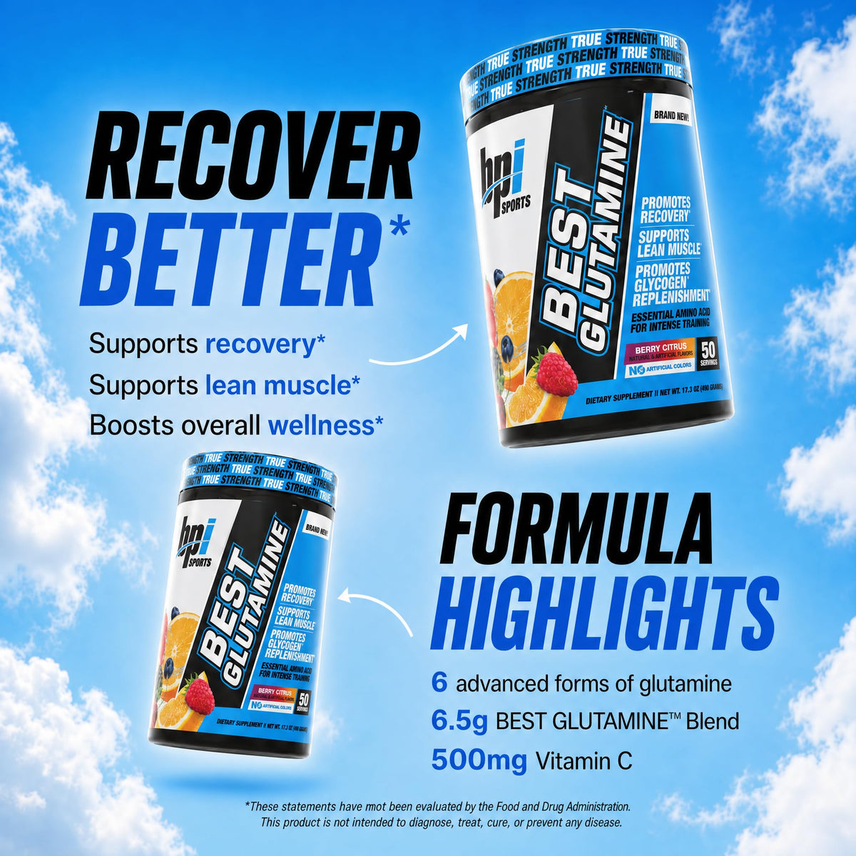 BPI Sports Best Glutamine Essential Amino Acid For Intense Training