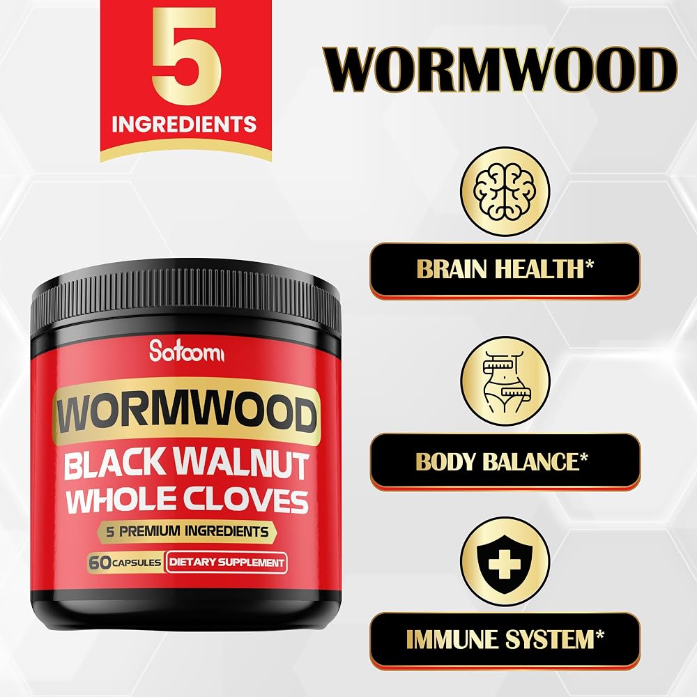 Satoomi Wormwood Capsules Supplement 5in1 & 10in1-50