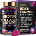 NUTRAHARMONY Biotin Gummies with Collagen - Hair Growth Support Skin