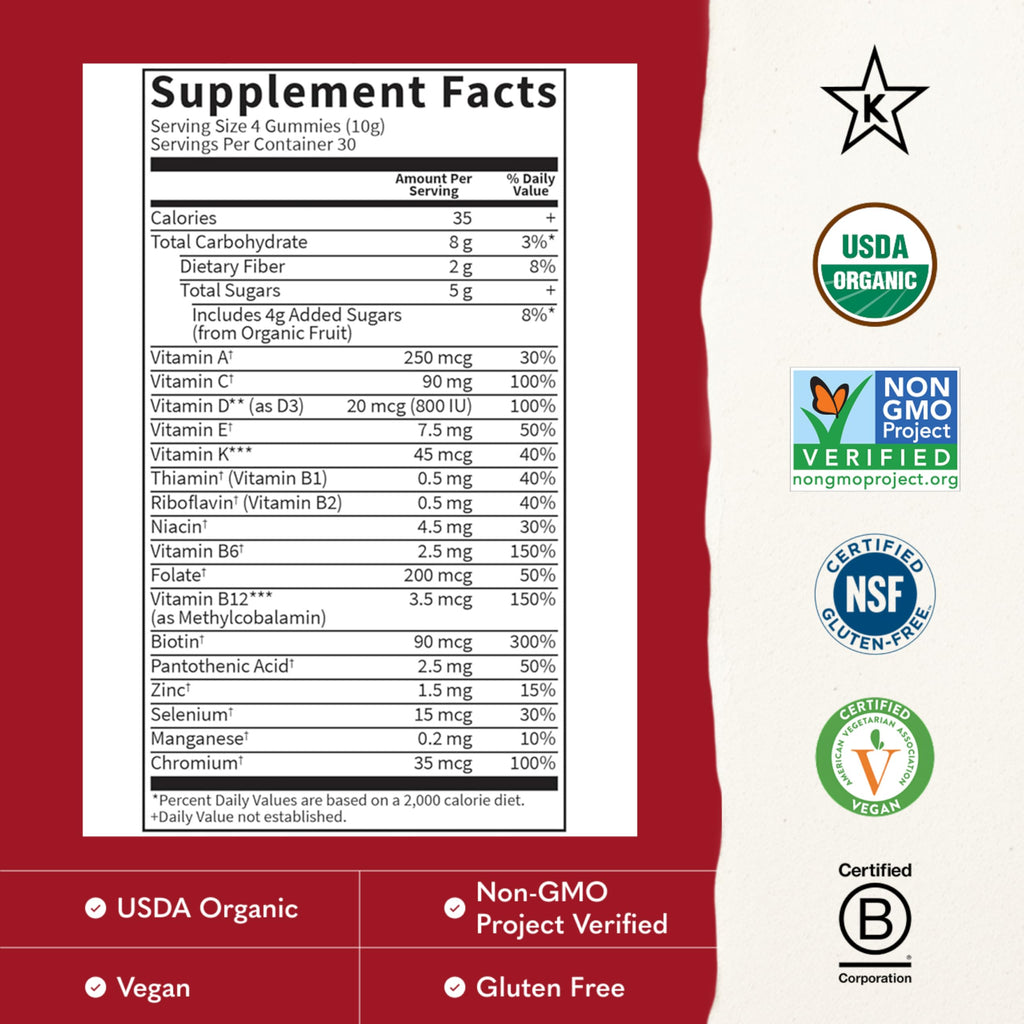 Garden of Life Organics Kids Multivitamins Gummies - 120 Count - image 3