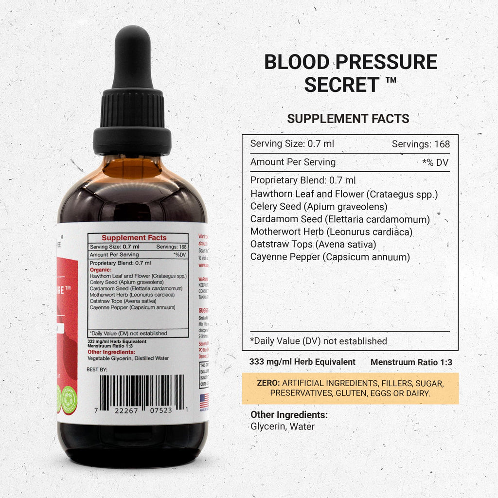 Secrets of the Tribe Blood Pressure Secret Alcohol Extract