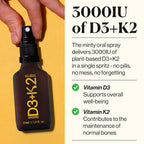 Kurk Vegan Vitamin D3 K2 Spray for Everyday Wellness - 1 Fl Oz - image 3