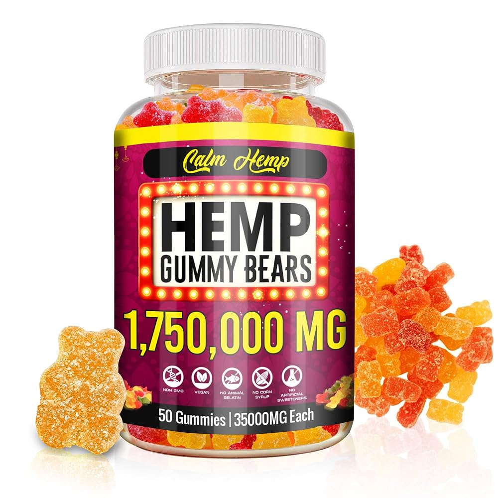 The CBD Guru Organic Hemp Gummies with Omega 3-6-9 - 60 Gummies
