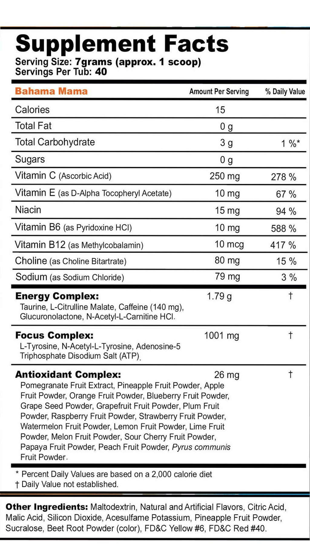 G Fuel Bahama Mama Energy Drink Powder - 40 Servings - image 4