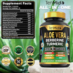 Tenmido Aloe Vera Capsules 12-in-1 Herbal Supplement - 120 Capsules - image 2