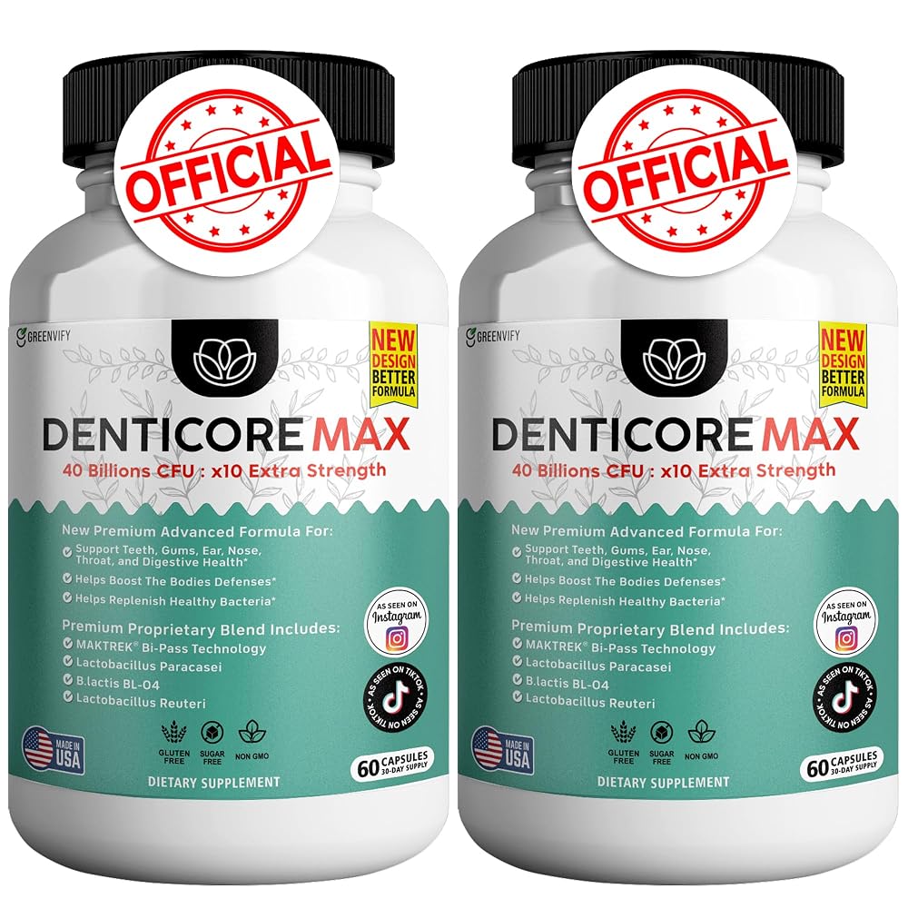 GREENVIFY DentiCore Max Oral Probiotics 40 Billion CFU - 120 Capsules