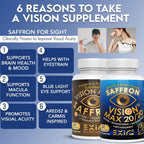 Vision Max 20/20 Eye Support with Lutein & Saffron - 120 Capsules - image 3