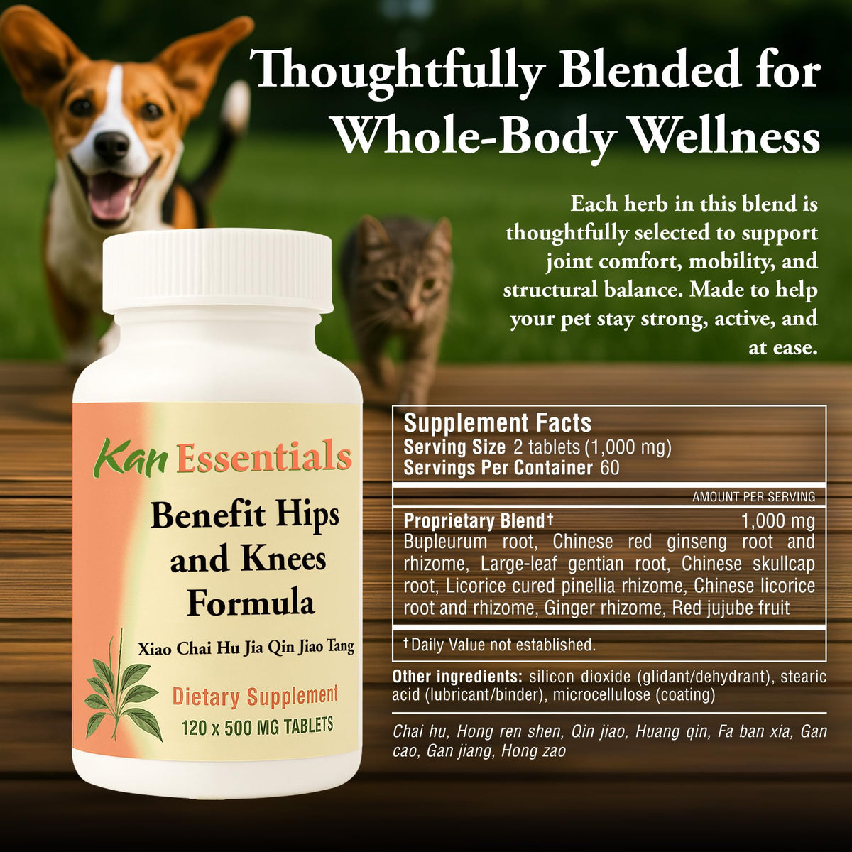Kan Herb Company Hips and Knees Formula - 120 Tablets - image 3
