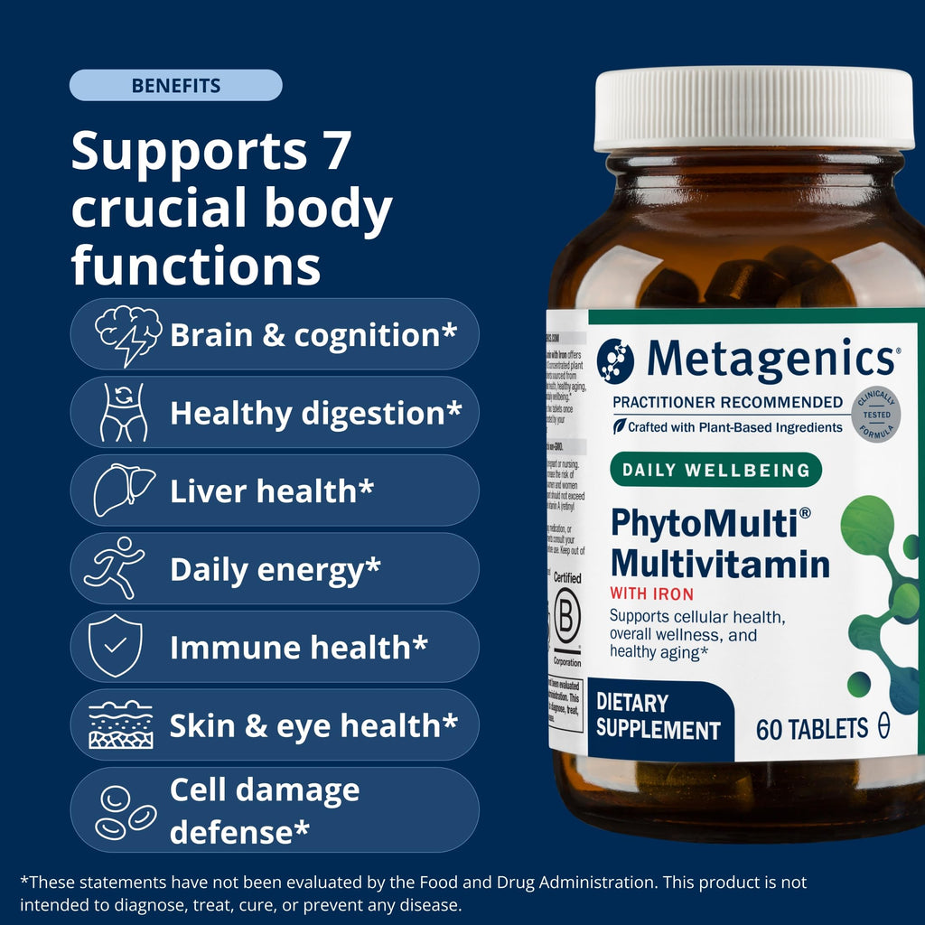 Metagenics PhytoMulti Multivitamin with Iron - 60 Tablets - image 3