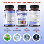 PeakPury Magnesium Complex 10-in-1 with Ashwagandha - 150 Capsules - image 8