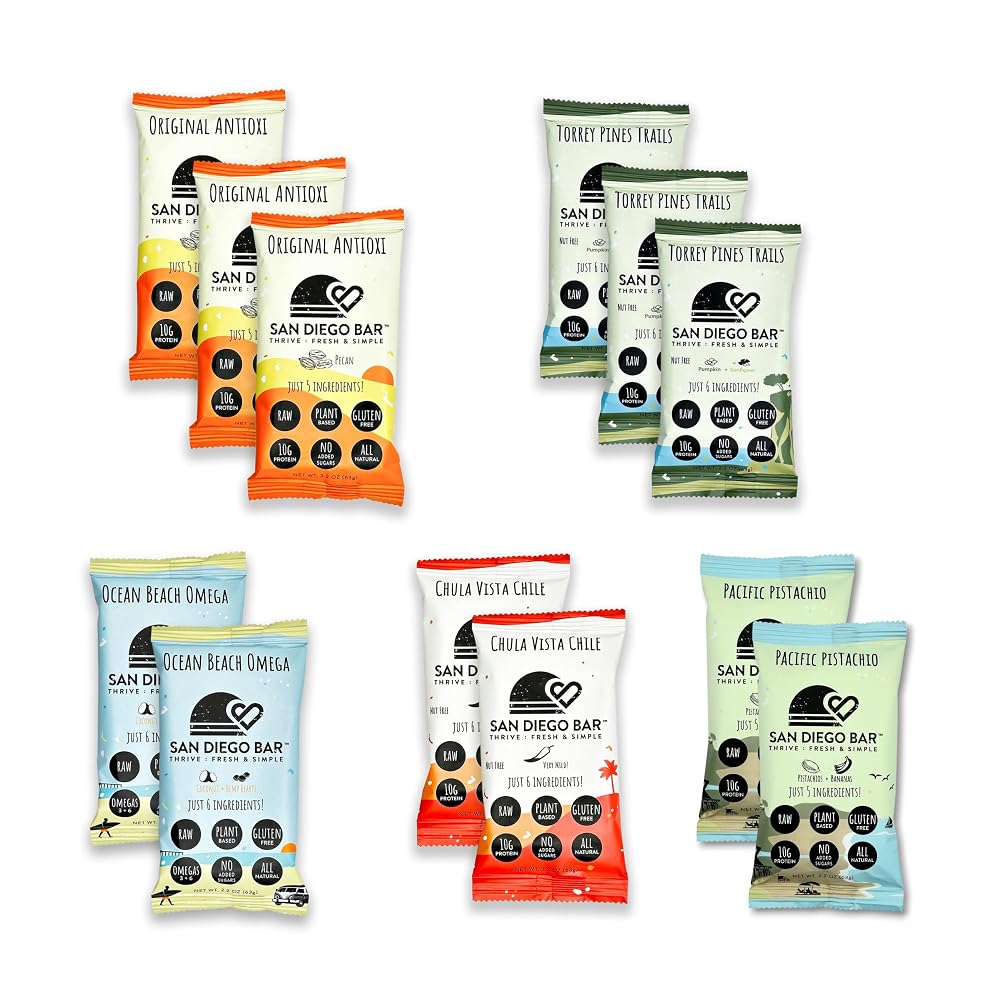 SAN DIEGO BAR Vegan, Healthy All-Natural Energy & Performance Meal Bar - image 4