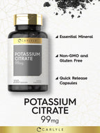 Carlyle Potassium Citrate 99mg - 200 Capsules - image 3